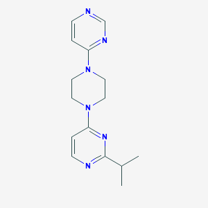 2-(Propan-2-yl)-4-[4-(pyrimidin-4-yl)piperazin-1-yl]pyrimidine