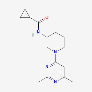 N-[1-(2,6-dimethylpyrimidin-4-yl)piperidin-3-yl]cyclopropanecarboxamide