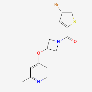 4-{[1-(4-Bromothiophene-2-carbonyl)azetidin-3-yl]oxy}-2-methylpyridine