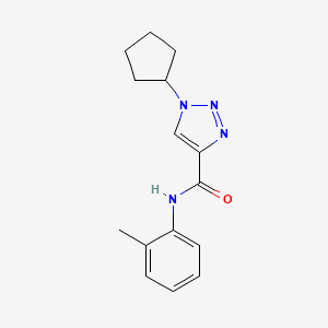 1-cyclopentyl-N-(2-methylphenyl)-1H-1,2,3-triazole-4-carboxamide