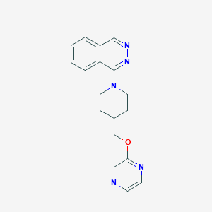 molecular formula C19H21N5O B15122361 1-Methyl-4-{4-[(pyrazin-2-yloxy)methyl]piperidin-1-yl}phthalazine 