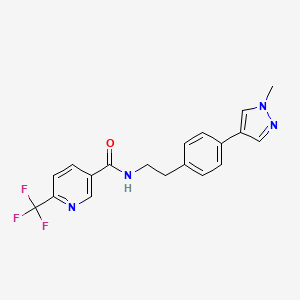 N-{2-[4-(1-methyl-1H-pyrazol-4-yl)phenyl]ethyl}-6-(trifluoromethyl)pyridine-3-carboxamide