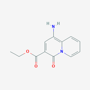 molecular formula C12H12N2O3 B1512238 Ethyl 1-amino-4-oxo-4H-quinolizine-3-carboxylate CAS No. 403500-03-8