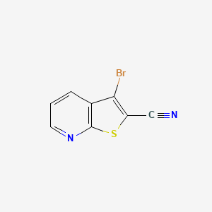 molecular formula C8H3BrN2S B1512239 3-Bromothieno[2,3-b]pyridine-2-carbonitrile CAS No. 72832-27-0