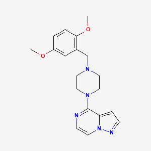 1-[(2,5-Dimethoxyphenyl)methyl]-4-{pyrazolo[1,5-a]pyrazin-4-yl}piperazine