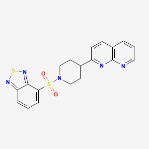 2-[1-(2,1,3-Benzothiadiazole-4-sulfonyl)piperidin-4-yl]-1,8-naphthyridine