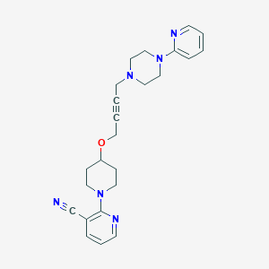 2-[4-({4-[4-(Pyridin-2-yl)piperazin-1-yl]but-2-yn-1-yl}oxy)piperidin-1-yl]pyridine-3-carbonitrile