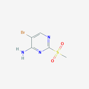 molecular formula C5H6BrN3O2S B1512246 5-溴-2-(甲磺酰基)嘧啶-4-胺 CAS No. 1379324-53-4