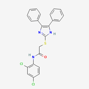 N-(2,4-dichlorophenyl)-2-[(4,5-diphenyl-1H-imidazol-2-yl)sulfanyl]acetamide