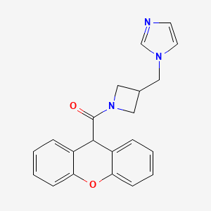 1-{[1-(9H-xanthene-9-carbonyl)azetidin-3-yl]methyl}-1H-imidazole