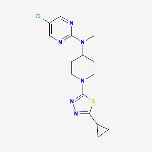 5-chloro-N-[1-(5-cyclopropyl-1,3,4-thiadiazol-2-yl)piperidin-4-yl]-N-methylpyrimidin-2-amine