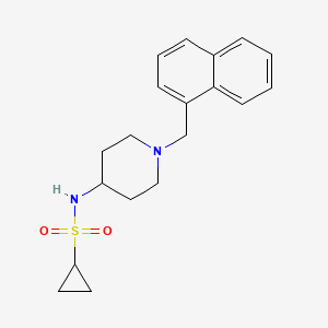 N-{1-[(naphthalen-1-yl)methyl]piperidin-4-yl}cyclopropanesulfonamide