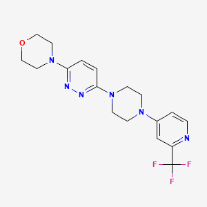 4-(6-{4-[2-(Trifluoromethyl)pyridin-4-yl]piperazin-1-yl}pyridazin-3-yl)morpholine