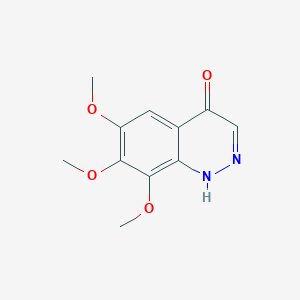 molecular formula C11H12N2O4 B1512255 6,7,8-Trimethoxycinnolin-4-ol CAS No. 1314399-89-7