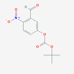 molecular formula C12H13NO6 B1512257 tert-Butyl (3-formyl-4-nitrophenyl) carbonate CAS No. 1027818-09-2