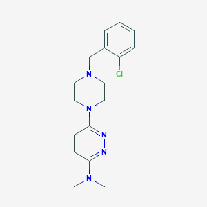 6-{4-[(2-chlorophenyl)methyl]piperazin-1-yl}-N,N-dimethylpyridazin-3-amine