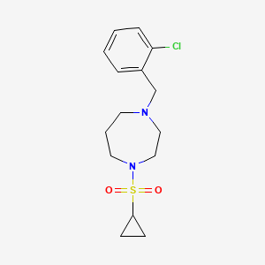 1-[(2-Chlorophenyl)methyl]-4-(cyclopropanesulfonyl)-1,4-diazepane