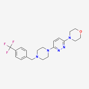 4-[6-(4-{[4-(Trifluoromethyl)phenyl]methyl}piperazin-1-yl)pyridazin-3-yl]morpholine