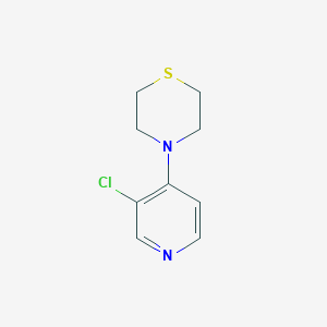 molecular formula C9H11ClN2S B15122637 4-(3-Chloropyridin-4-yl)thiomorpholine 