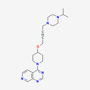 1-(Propan-2-yl)-4-{4-[(1-{pyrido[3,4-d]pyrimidin-4-yl}piperidin-4-yl)oxy]but-2-yn-1-yl}piperazine