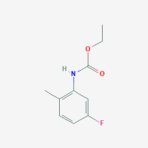 molecular formula C10H12FNO2 B15122661 ethyl N-(5-fluoro-2-methylphenyl)carbamate 