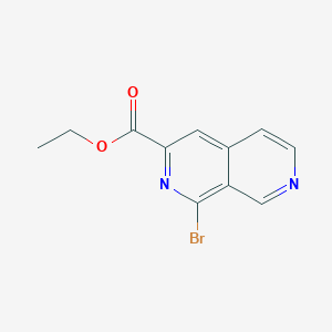 molecular formula C11H9BrN2O2 B1512267 Ethyl 1-bromo-2,7-naphthyridine-3-carboxylate CAS No. 250674-54-5