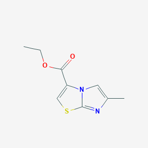 molecular formula C9H10N2O2S B1512268 Ethyl 6-methylimidazo[2,1-b]thiazole-3-carboxylate CAS No. 1131588-44-7