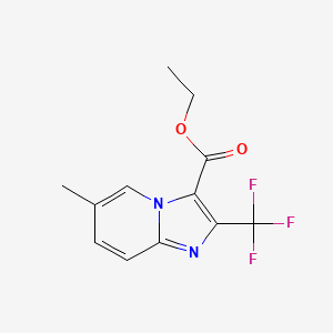 molecular formula C12H11F3N2O2 B1512269 Ethyl 6-methyl-2-(trifluoromethyl)imidazo[1,2-a]pyridine-3-carboxylate CAS No. 420130-61-6