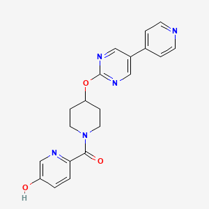 6-(4-{[5-(Pyridin-4-yl)pyrimidin-2-yl]oxy}piperidine-1-carbonyl)pyridin-3-ol