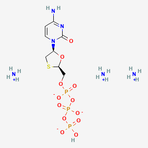 molecular formula C8H23N6O12P3S B1512272 Lamivudine Triphosphate Ammonium Salt CAS No. 1187058-42-9