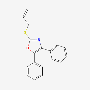 4,5-Diphenyl-2-(prop-2-en-1-ylsulfanyl)-1,3-oxazole