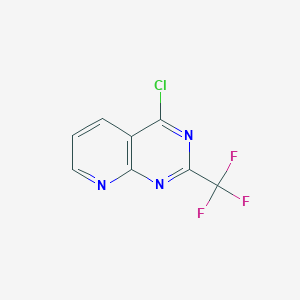 molecular formula C8H3ClF3N3 B1512274 4-Chloro-2-(trifluoromethyl)pyrido[2,3-d]pyrimidine CAS No. 338739-98-3