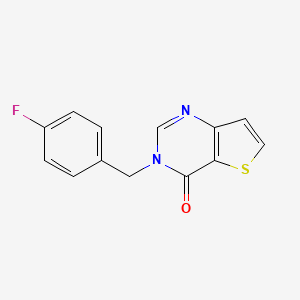 3-[(4-fluorophenyl)methyl]-3H,4H-thieno[3,2-d]pyrimidin-4-one