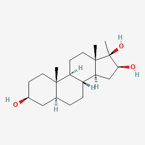 molecular formula C20H34O3 B1512275 17-Methyl-5|A-androstane-3|A,16|A,17|A-triol CAS No. 38863-74-0