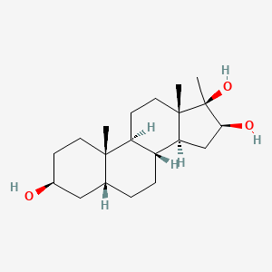 molecular formula C20H34O3 B1512279 (3beta,5beta,16beta,17beta)-17-Methylandrostane-3,16,17-triol CAS No. 923572-10-5
