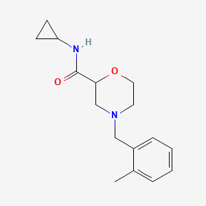 N-cyclopropyl-4-[(2-methylphenyl)methyl]morpholine-2-carboxamide