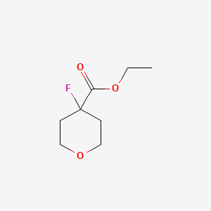 molecular formula C8H13FO3 B15122825 4-Fluoro-tetrahydro-pyran-4-carboxylic acid ethyl ester 