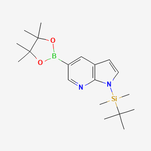 1-(Tert-butyldimethylsilyl)-5-(4,4,5,5-tetramethyl-1,3,2-dioxaborolan-2-YL)-1H-pyrrolo[2,3-B]pyridine