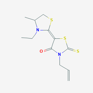 molecular formula C12H16N2OS3 B1512288 3-Allyl-5-(3-ethyl-4-methyl-2-thiazolinylidene)rhodanine CAS No. 203785-75-5