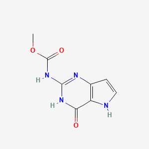 molecular formula C8H8N4O3 B15122898 (4-Hydroxy-5H-pyrrolo[3,2-d]pyrimidin-2-yl)-carbamic acid methyl ester 