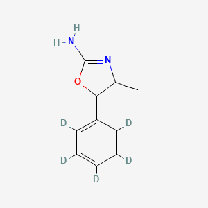 molecular formula C10H12N2O B1512290 4-Methyl-5-(2,3,4,5,6-pentadeuteriophenyl)-4,5-dihydro-1,3-oxazol-2-amine CAS No. 152477-94-6