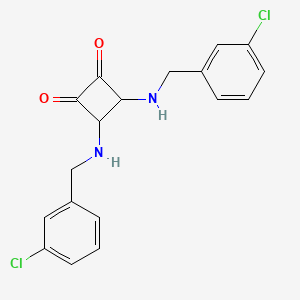 Bis({[(3-chlorophenyl)methyl]amino})cyclobut-3-ene-1,2-dione