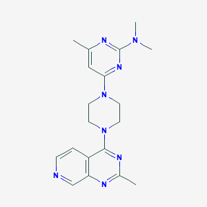 N,N,4-trimethyl-6-(4-{2-methylpyrido[3,4-d]pyrimidin-4-yl}piperazin-1-yl)pyrimidin-2-amine