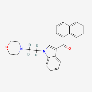 molecular formula C25H24N2O2 B1512300 Naphthalen-1-yl-[1-(1,1,2,2-tetradeuterio-2-morpholin-4-ylethyl)indol-3-yl]methanone CAS No. 1346600-73-4