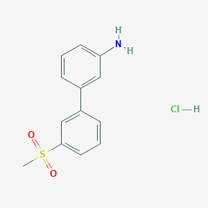 molecular formula C13H14ClNO2S B15123064 3'-Methanesulfonyl-biphenyl-3-ylamine hydrochloride CAS No. 1194374-16-7