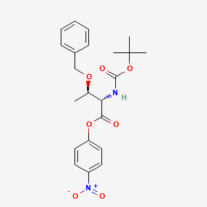 molecular formula C22H26N2O7 B1512309 Boc-thr(bzl)-onp 