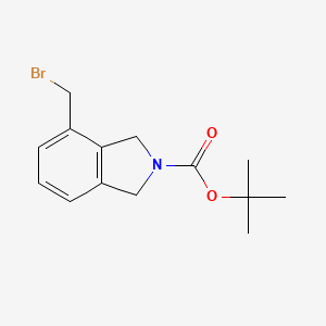 molecular formula C14H18BrNO2 B15123108 tert-Butyl 4-(bromomethyl)isoindoline-2-carboxylate 