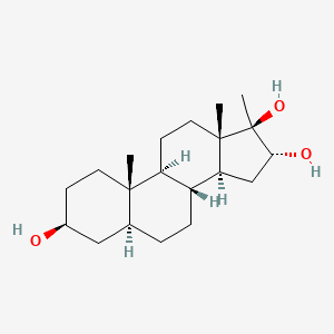 molecular formula C20H34O3 B1512313 (3beta,5alpha,16alpha,17beta)-17-Methylandrostane-3,16,17-triol CAS No. 188525-77-1