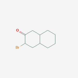 molecular formula C10H15BrO B15123132 3-Bromo-2-decalone CAS No. 5710-07-6