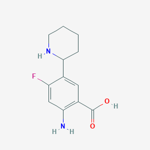 (S)-2-Amino-4-fluoro-5-piperidin-2-yl-benzoic acid